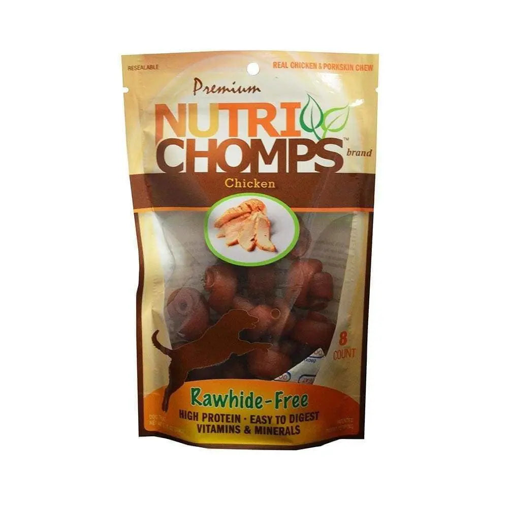 Nutri Chomps Mini Chicken Knot Dog Treats 8 Count Nutri Chomps