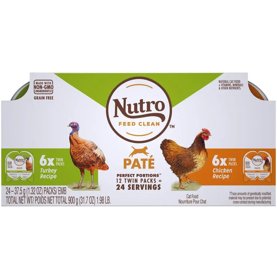 Nutro Products Perfect Portions Grain Free Paté Adult Wet Cat Food 2.6 oz Nutro CPD