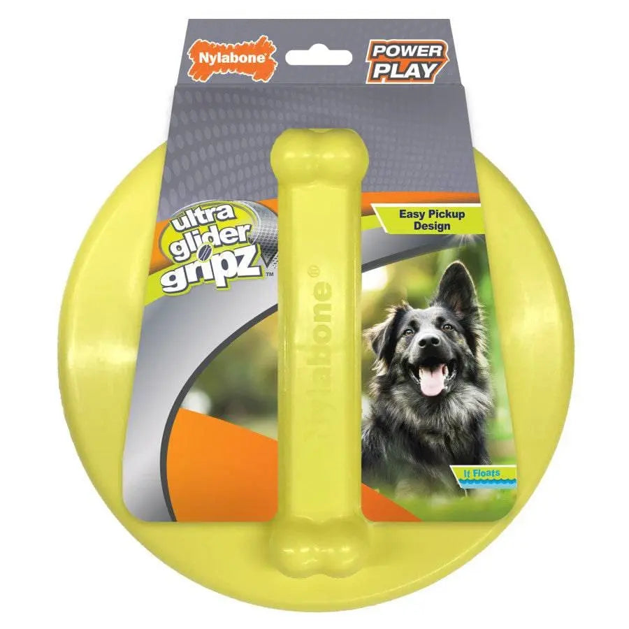 Nylabone Power Play Ultra Glider Gripz Dog Flying Disc Ultra Glider Nylabone