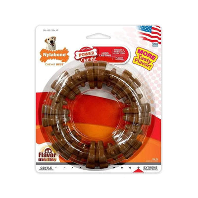 Nylabone® Dura Chews® Power Chews Medley Flavor Long Lasting Textured Ring Chews Dog Toys Souper 50+ Nylabone®