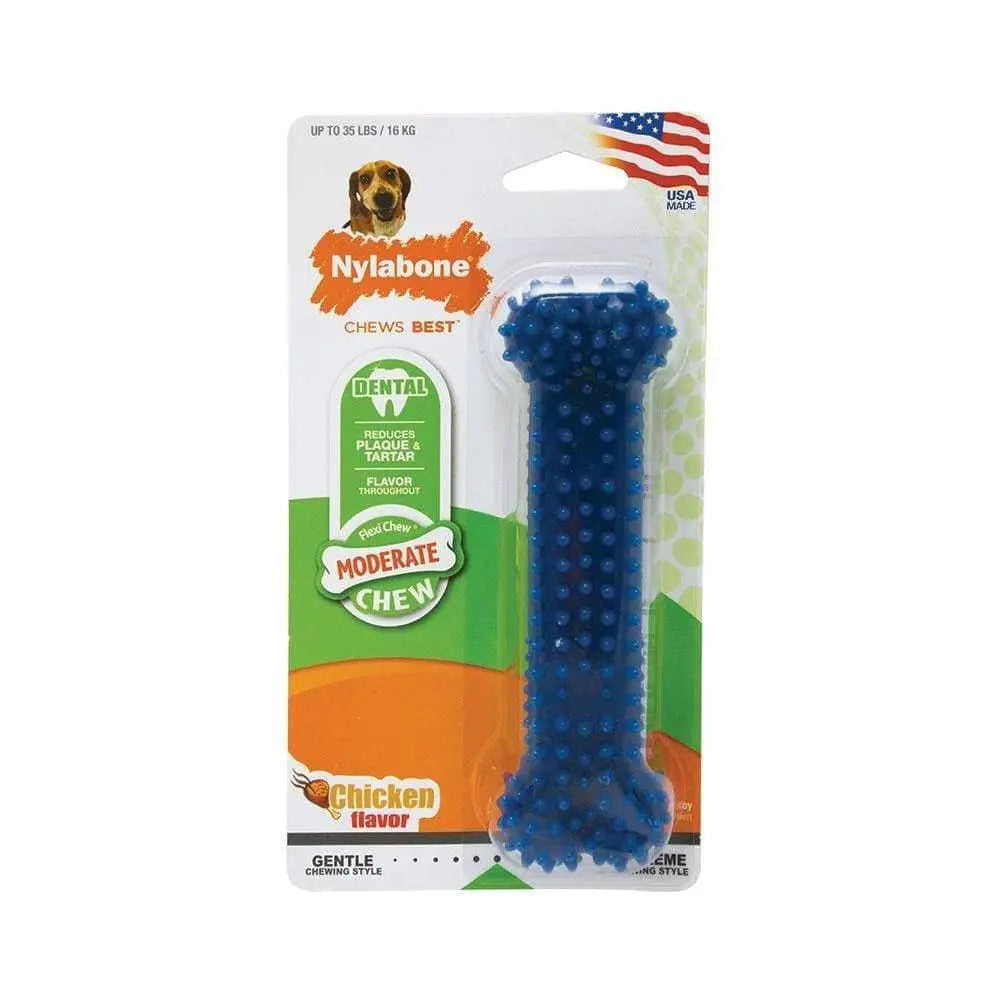 Nylabone® Flexi Chews® Moderate Chews Chicken Flavor Dental Chews Dog Toys Wolf Up to 35 Lbs Nylabone®