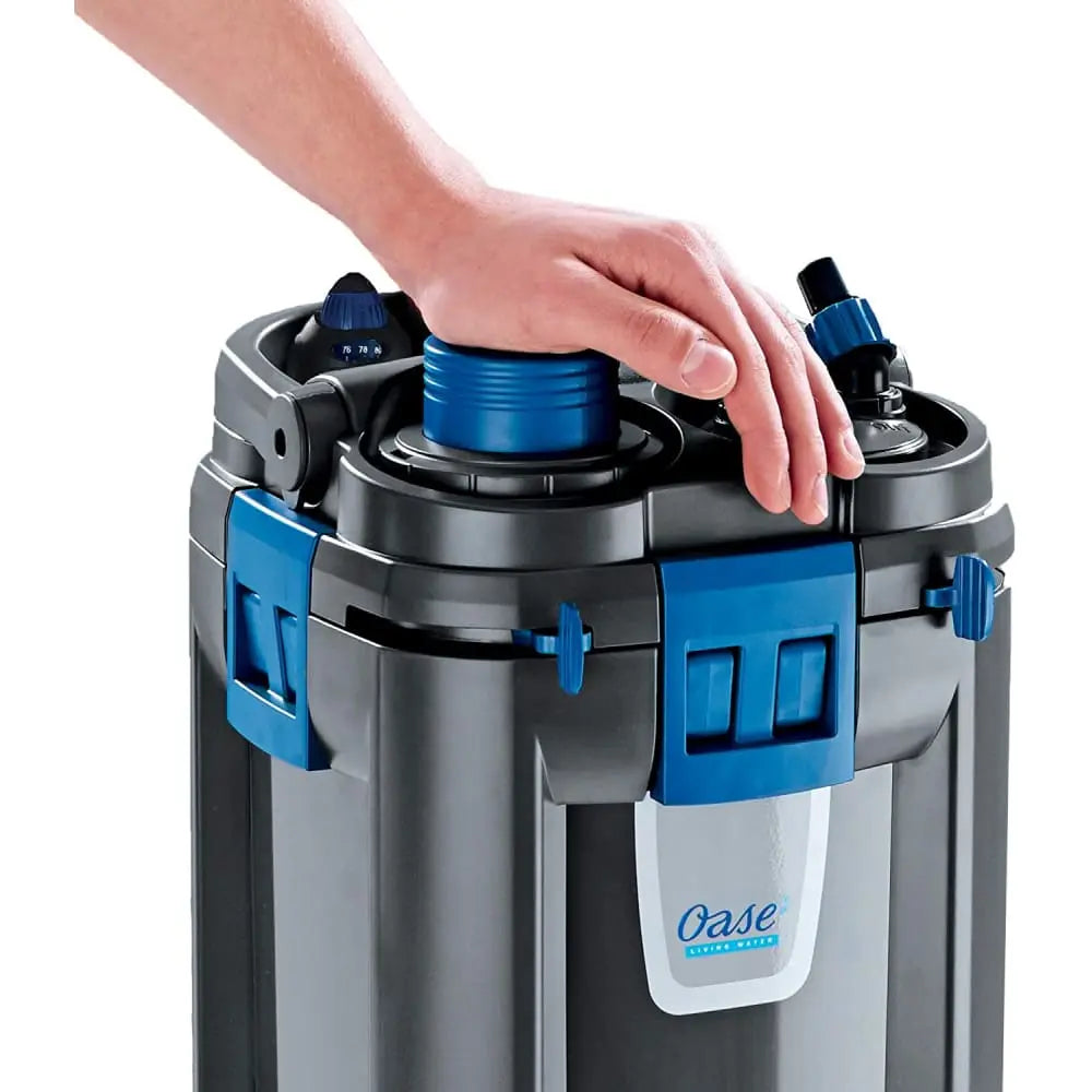 OASE BioMaster Thermo External Canister Filter with Built-in Heater Black, Blue OASE