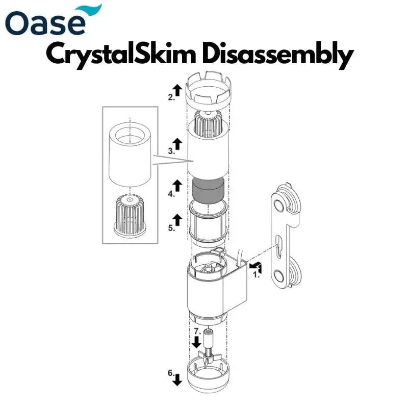 Oase CrystalSkim Surface Aquarium Skimmer OASE