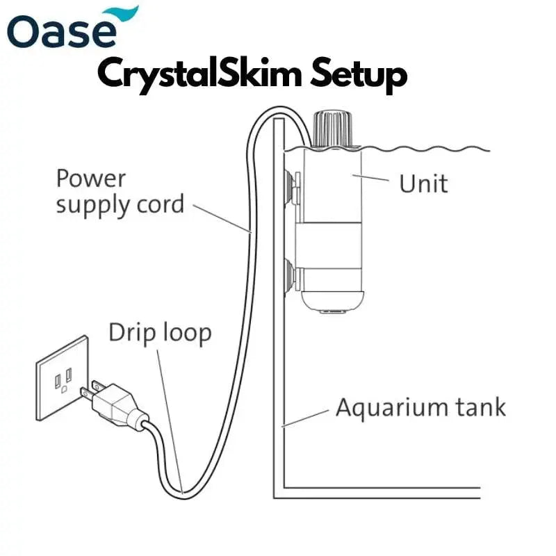 Oase CrystalSkim Surface Aquarium Skimmer OASE