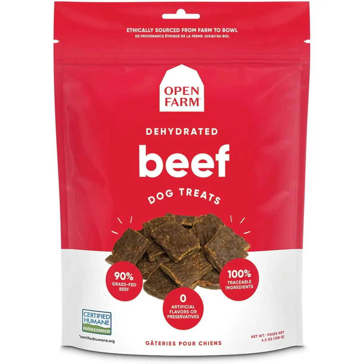 Open Farm Dehydrated Dog Treats 4.5oz Open Farm