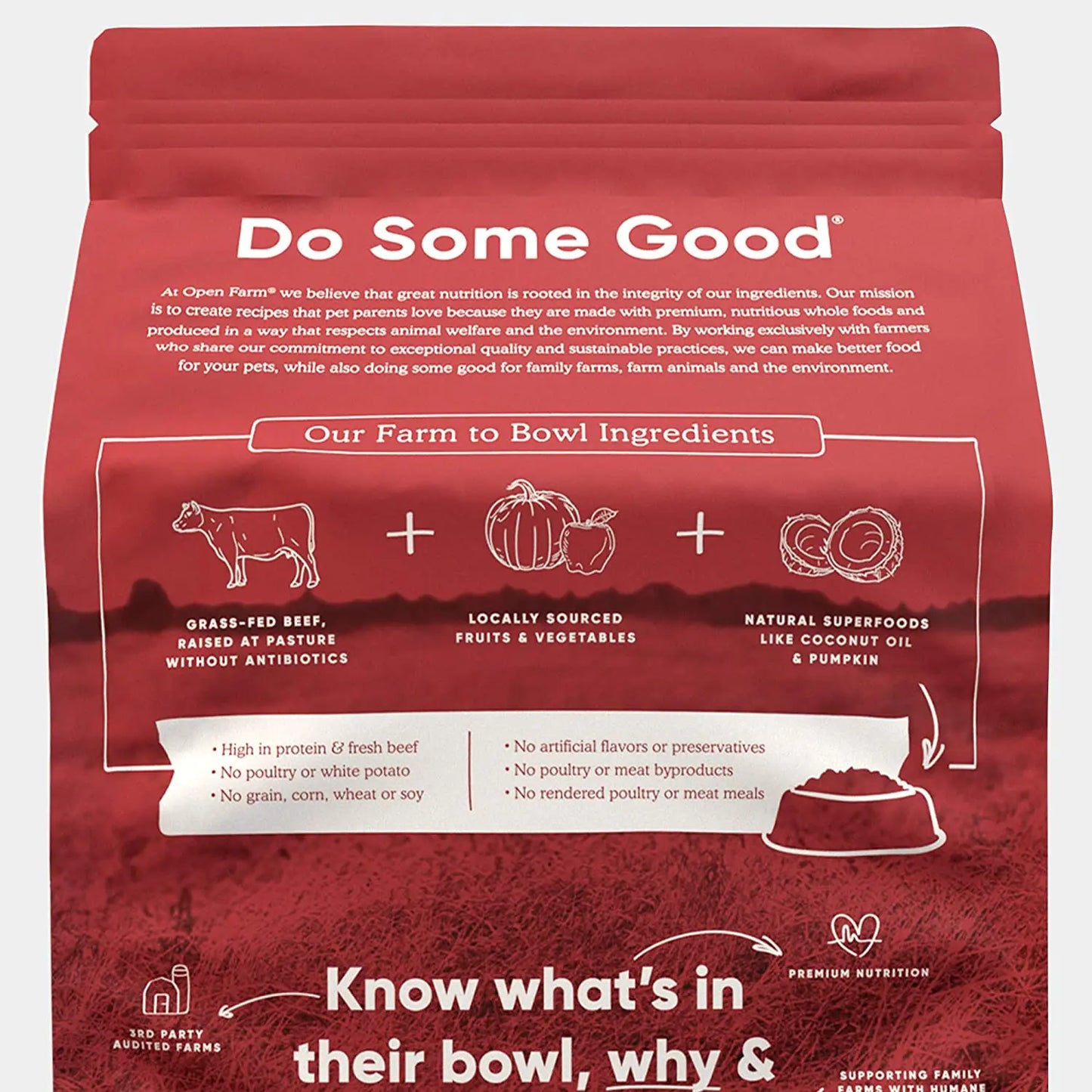 Open Farm® Grass-Fed Beef Grain Free Dry Dog Food Open Farm