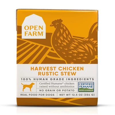 Open Farm® Harvest Chicken Rustic Stew Wet Dog Food 12.5oz case of 12 Open Farm