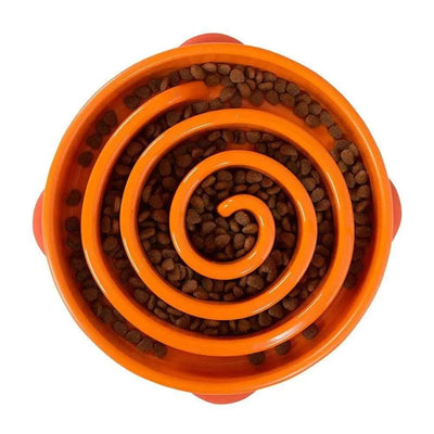 Outward Hound® Fun Feeder Slo-Bowl for Dog Orange Color 1.7 Lbs Outward Hound®