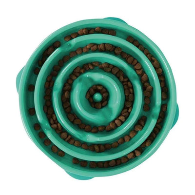 Outward Hound® Fun Feeder Slo-Bowl for Dog Teal Color 1.7 Lbs Outward Hound®