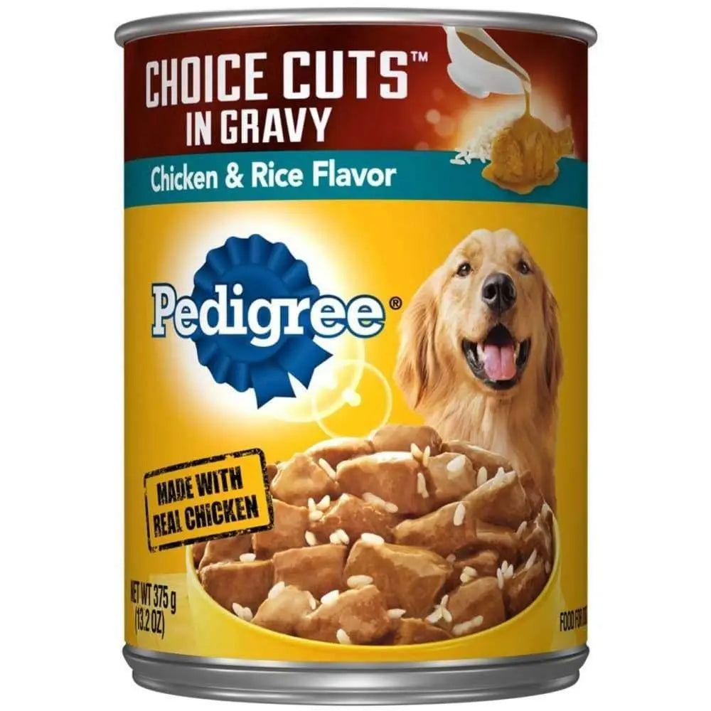 Pedigree Choice Cuts Chicken and Rice Dog Food 13.2 oz, 12 pk Pedigree