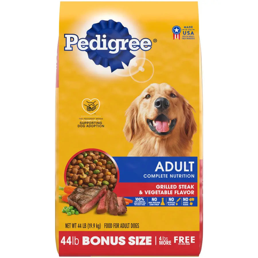 Pedigree Grilled Steak & Vegetable Dry Dog Food Pedigree