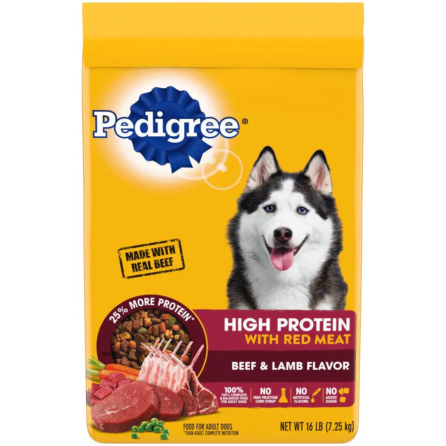 Pedigree High Protein w/Red Meat Dry Dog Food Beef & Lamb Pedigree