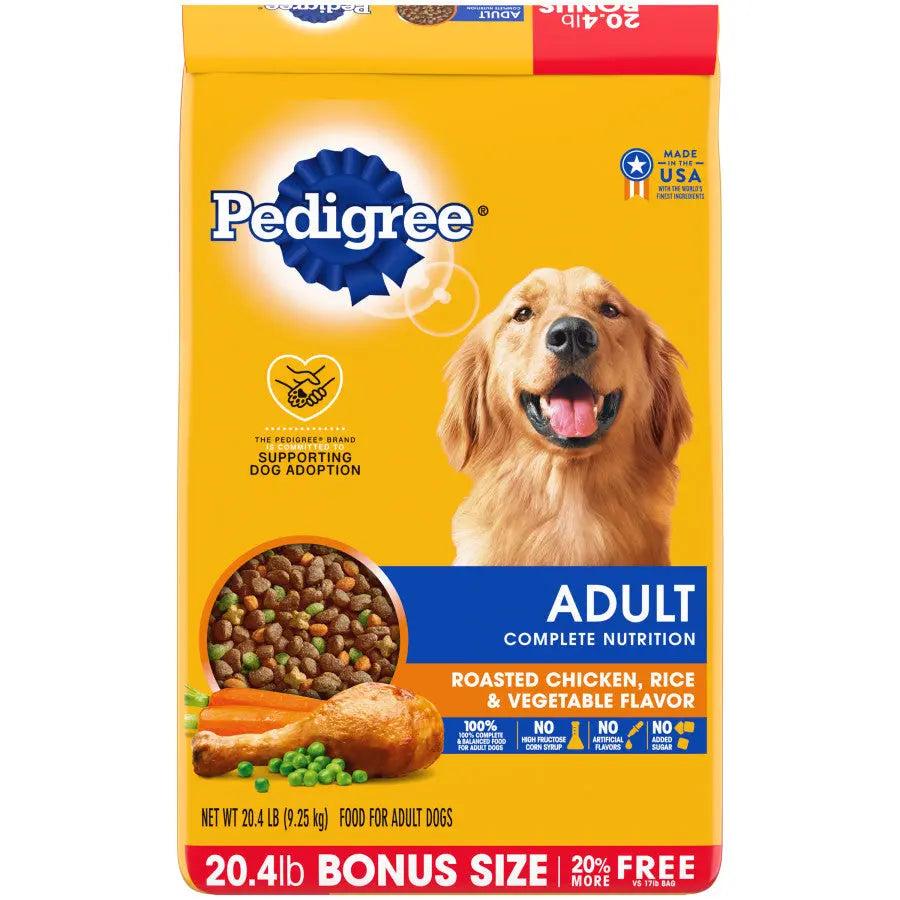 Pedigree Roasted Chicken, Rice & Vegetable Dry Dog Food Pedigree