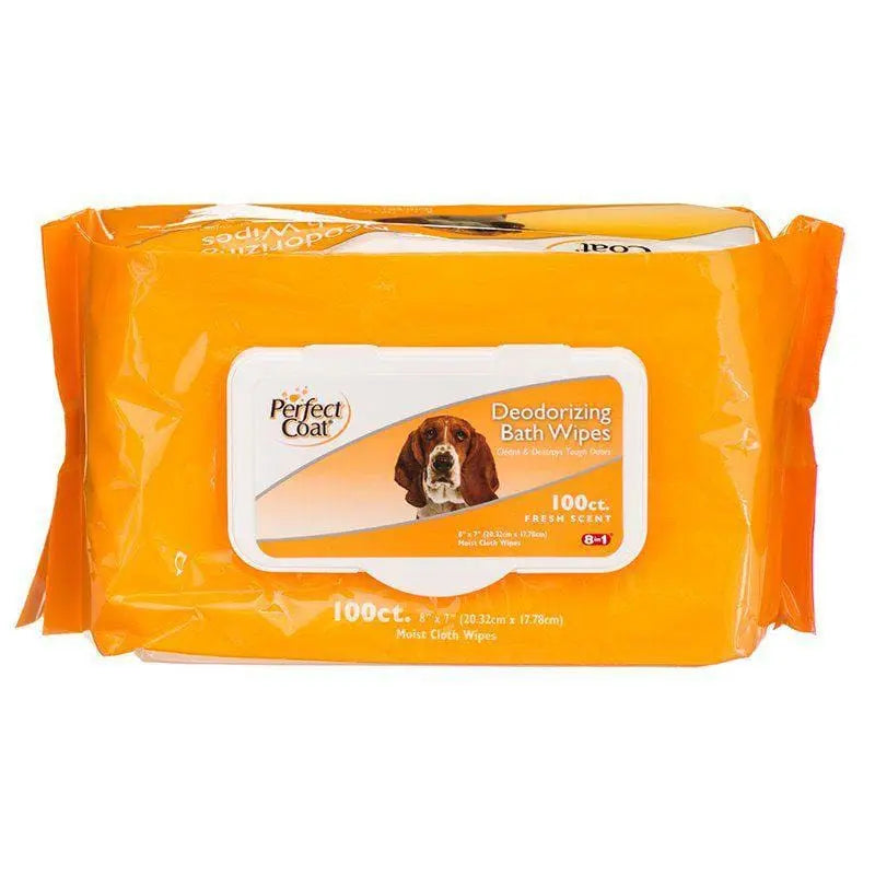 Perfect Coat Deodorizing Bath Wipes for Dogs Perfect Coat