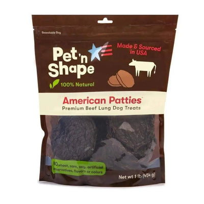 Pet 'N Shape American Patties Dog Treat Made and Sourced in the USA Pet 'N Shape