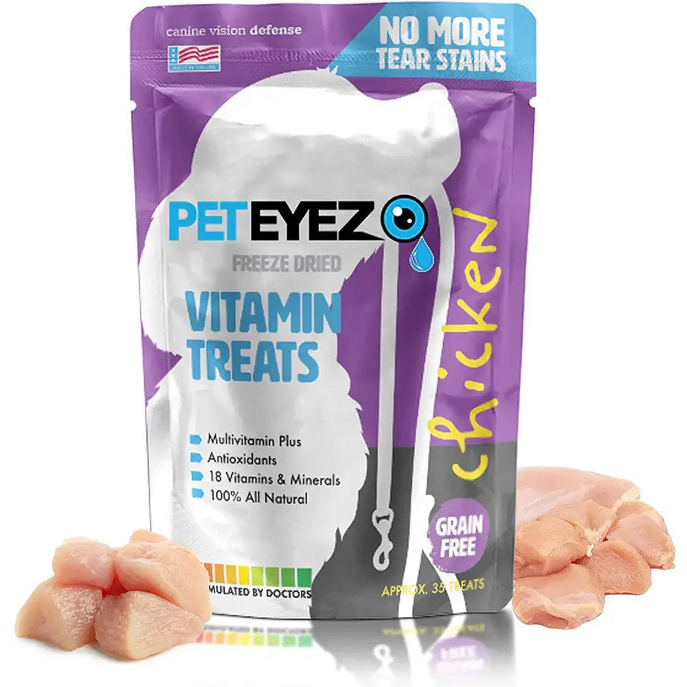 Pet Eyez Vitamin Treats for Dogs Chicken Flavor Pet Eyez