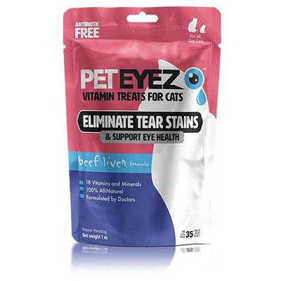 PetEyez Beef Liver Vitamin Cat Treats 1oz Pet Eyez