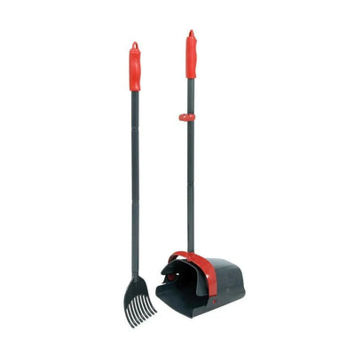 Petmate® Clean Response Swivel Bin & Rake Gray/Red Color One Size Petmate®