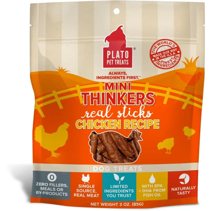 Plato Mini Thinkers Chicken Recipe Dog Treats Plato