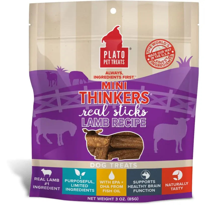 Plato Mini Thinkers Lamb Training Dog Treats Plato