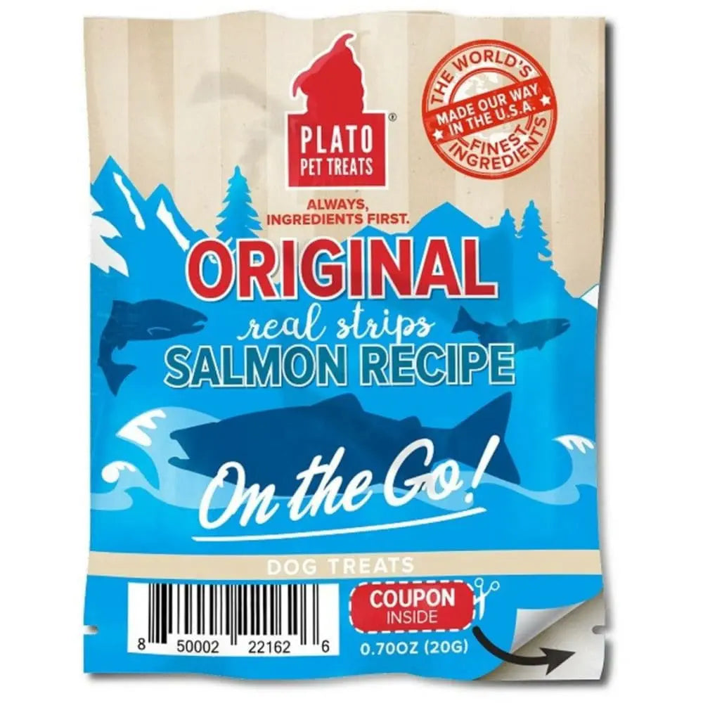 Plato On the Go! Salmon Real Strips Display 100ct Plato