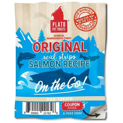 Plato On the Go! Salmon Real Strips Display 100ct Plato