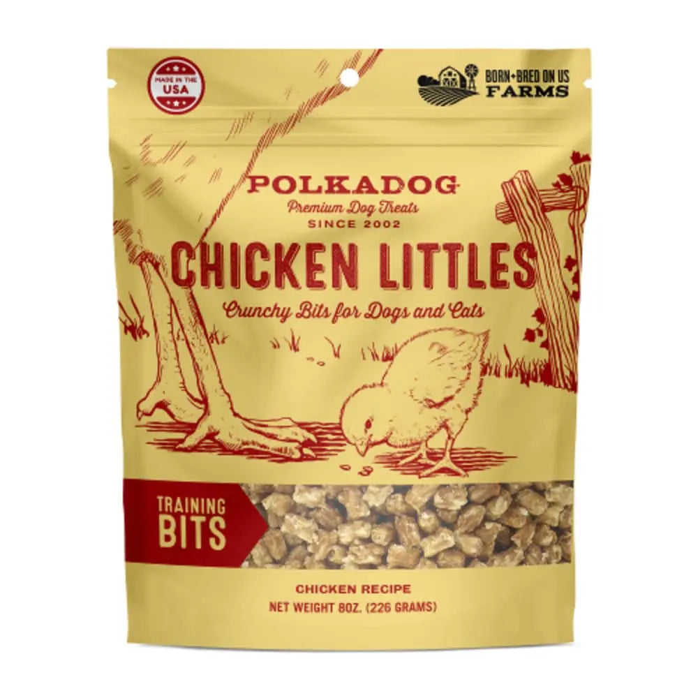 Polka Dog Chicken Littles Training Bits 8oz Bag Polka Dog