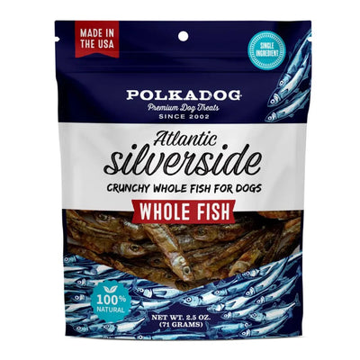 Polka Dog Silverside Dog & Cat Treats 2.5oz Polka Dog