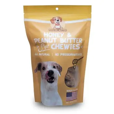 Poochie Butter Peanut Butter + Honey Soft Chewies Poochie Butter