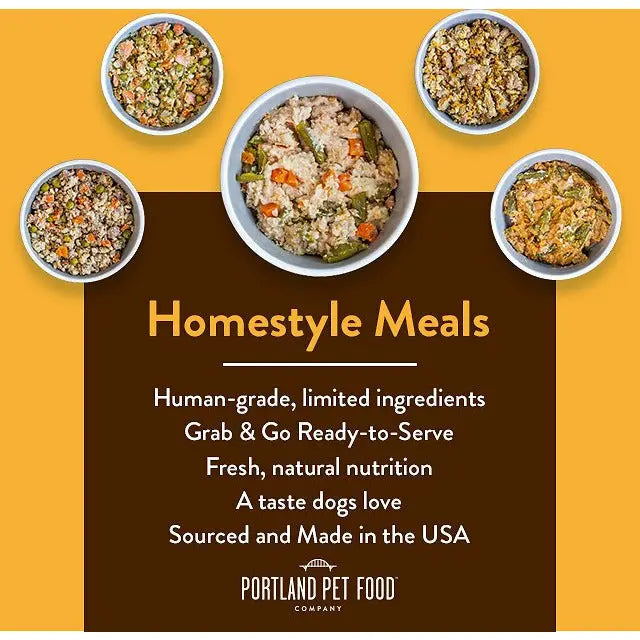 Portland Pet Food Company Hopkins' Pork N' Potato Homestyle Wet Dog Food Topper 8/9oz Portland Pet Food