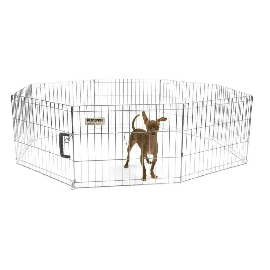 Precision Pet Products Exercise Pen Silver Precision Pet