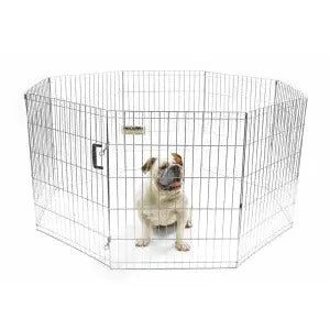 Precision Pet Products Exercise Pen Silver Precision Pet