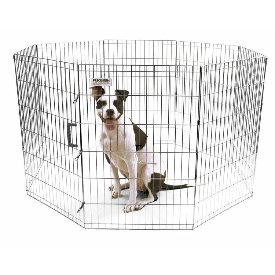 Precision Pet Products Exercise Pen Silver Precision Pet