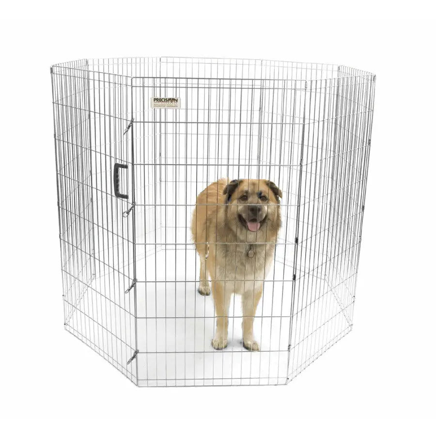 Precision Pet Products Exercise Pen Silver Precision Pet