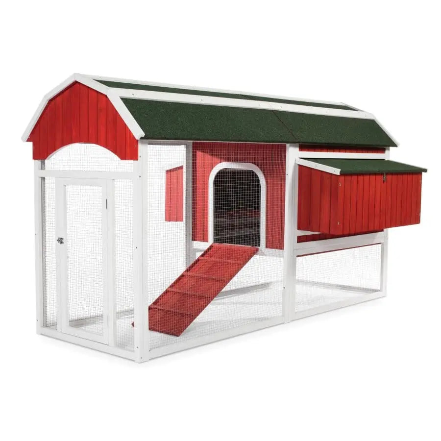 Prevue Pet Products Deluxe Red Barn Double Nest Chicken Coop Prevue Pet