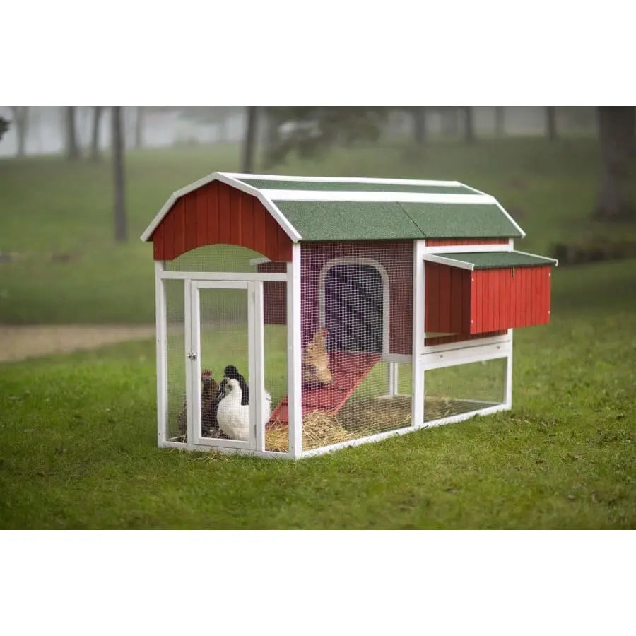 Prevue Pet Products Deluxe Red Barn Double Nest Chicken Coop Prevue Pet