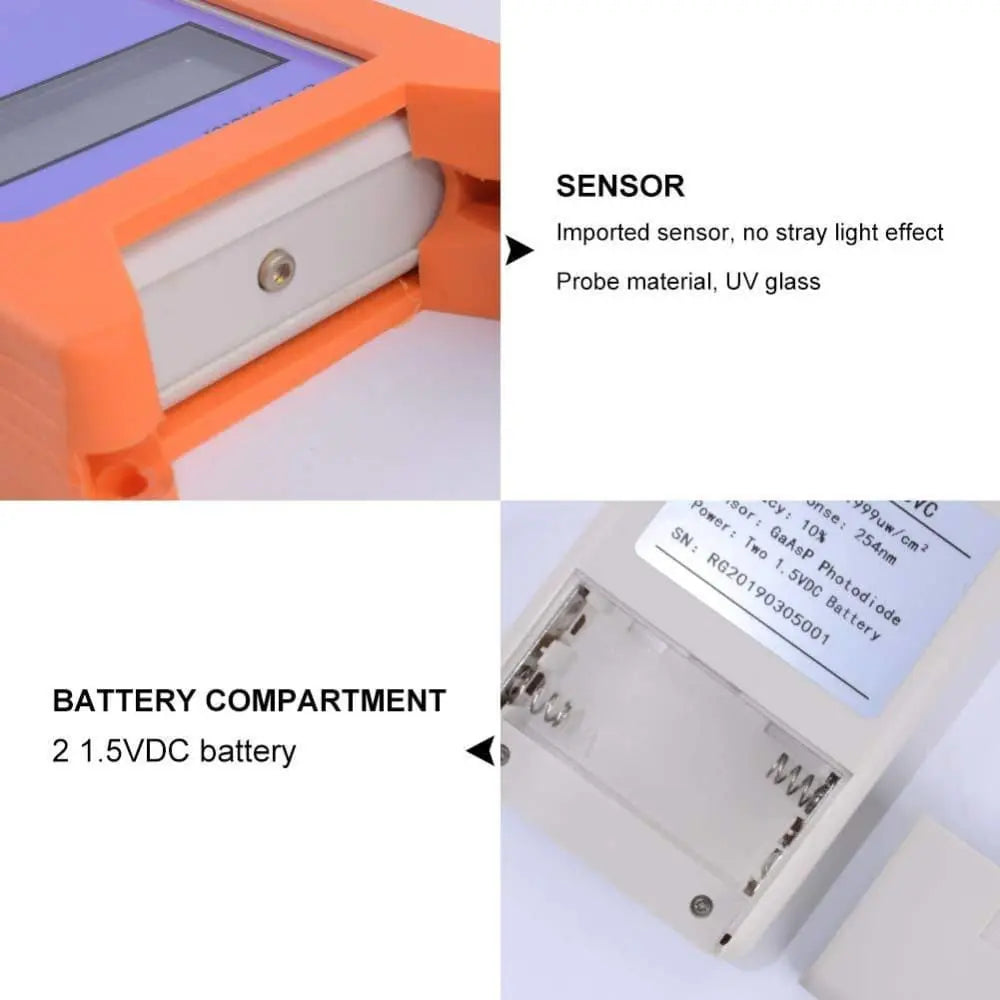 Professional UV Radiation Meter UVC Luminosity Measurement Tool for Terrarium Talis Us