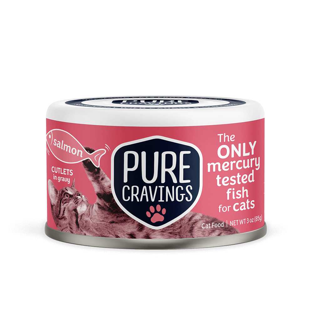 Pure Cravings Innovative New Pet Brand Wild Salmon Cutlets in Gravy Cutlets in Gravy Wet Cat 12pk / 3oz Pure Cravings