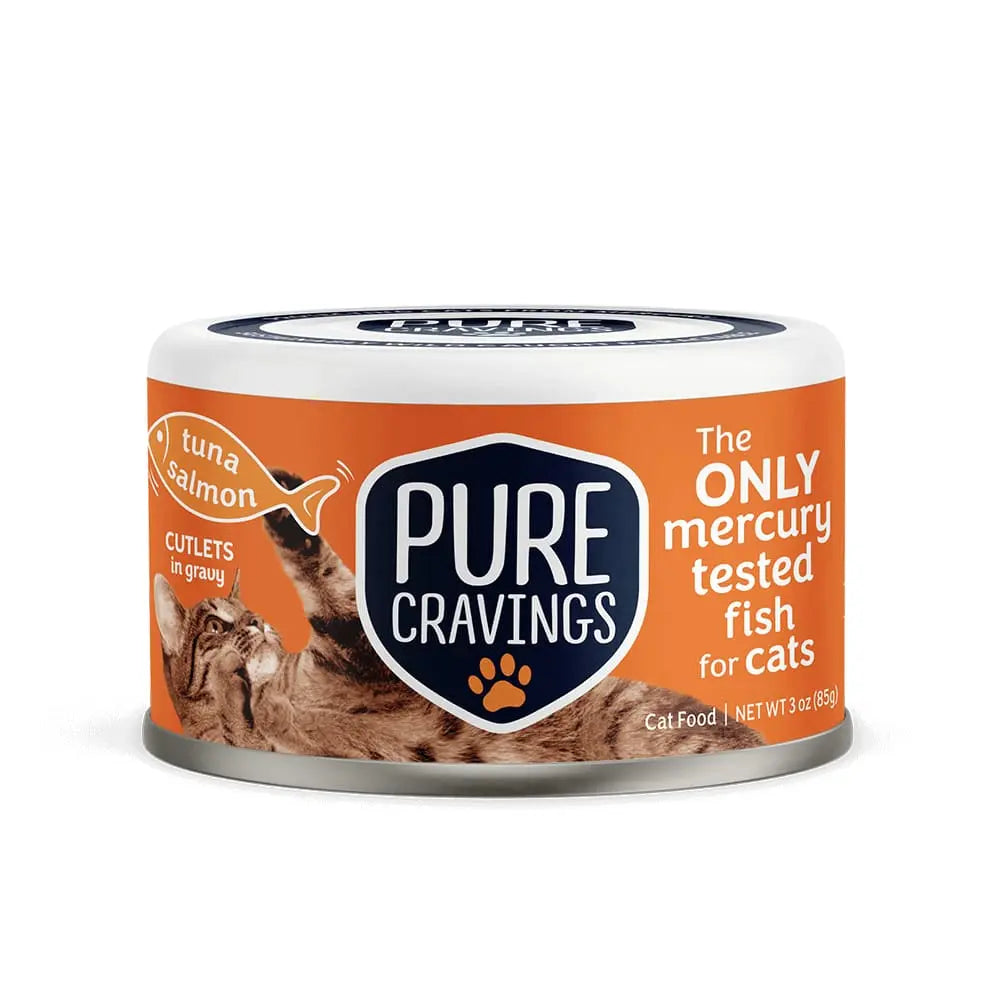 Pure Cravings Innovative New Pet Brand Wild Tuna & Salmon, Cutlets in Gravy Cutlets in Gravy Wet Cat Pure Cravings