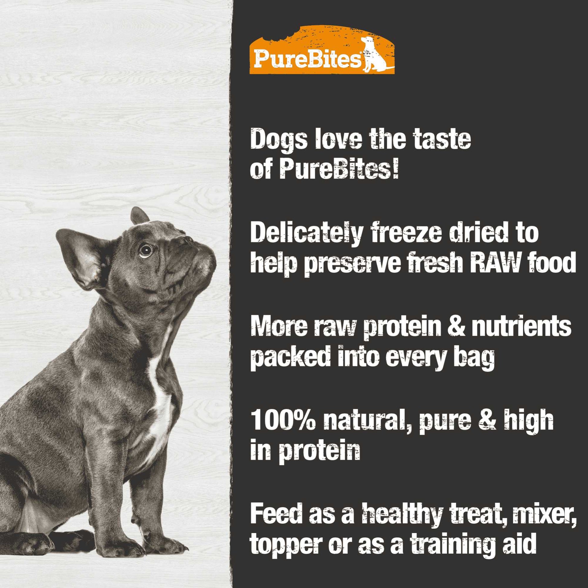 PureBites Duck Liver Freeze Dried Dog Treats 2.6 oz Pure Treats