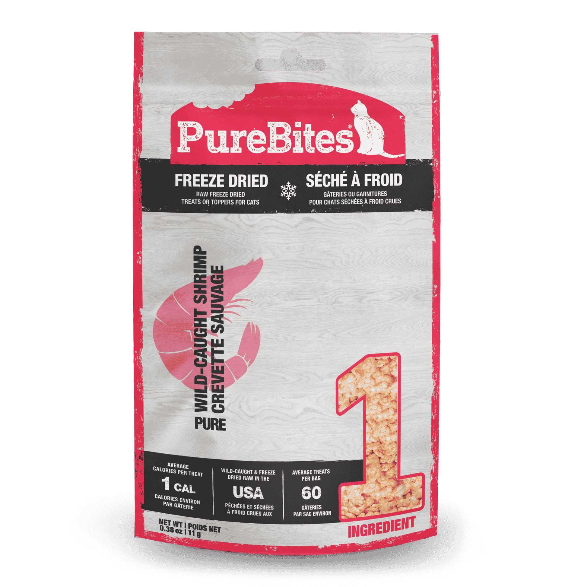 PureBites Shrimp Freeze-Dried Cat Treats 11 g Pure Treats