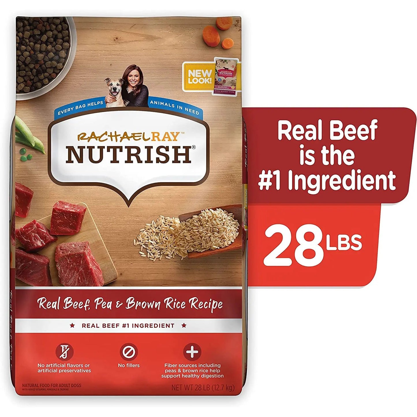 Rachael Ray NUTRISH Beef And Brown Rice Dry Dog Food Rachael Ray NUTRISH