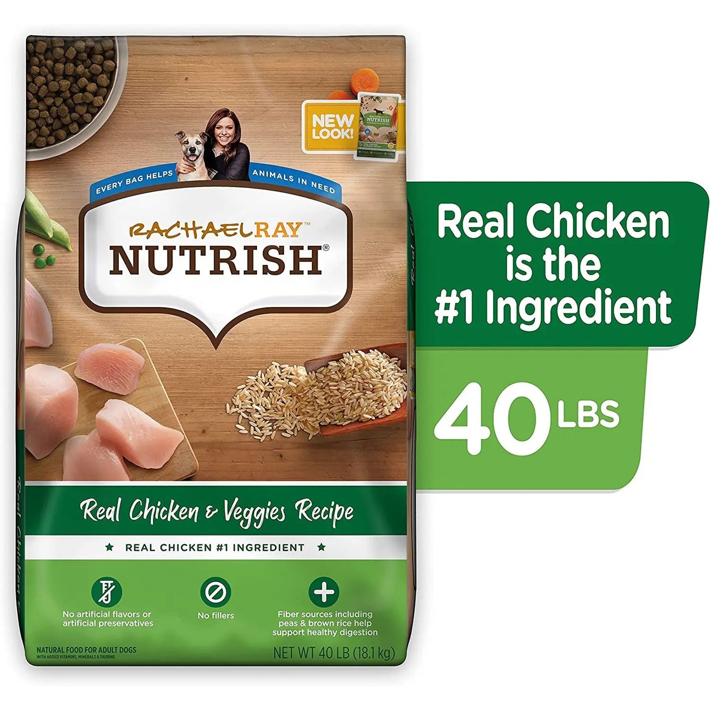 Rachael Ray NUTRISH Chicken And Vegetable Dry Dog Food Rachael Ray NUTRISH