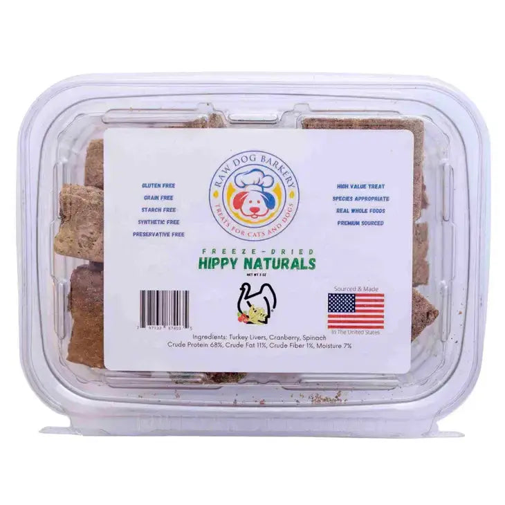 Raw Dog Barkery Hippy Naturals Dog Treats 1LB BULK Raw Dog Barkery