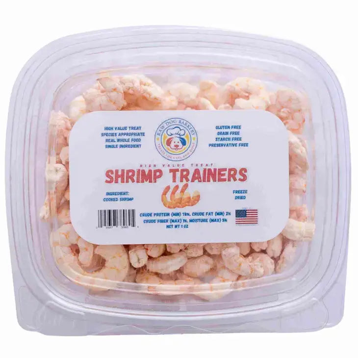 Raw Dog Barkery Shrimp Trainers Freeze Dried Dog Treats Raw Dog Barkery