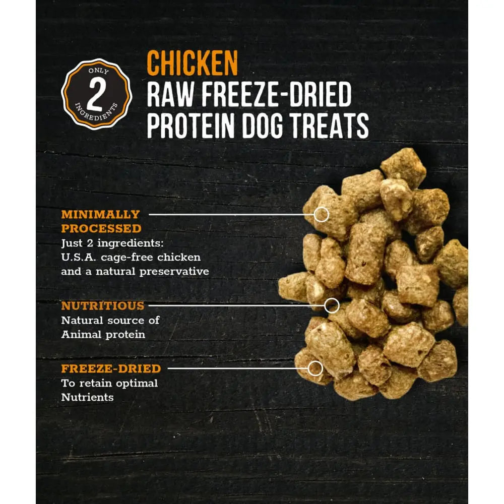 Raw Freeze Dried Chicken Dog Treats, Orange, 2.3 Oz Wholesome Pride