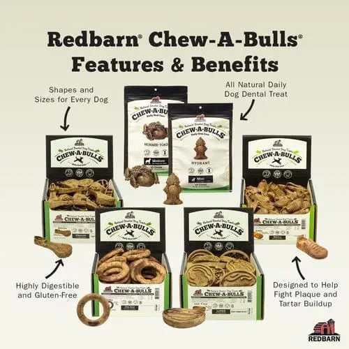 Redbarn Pet Products Chew-A-Bulls Hydrant Dog Treat Redbarn