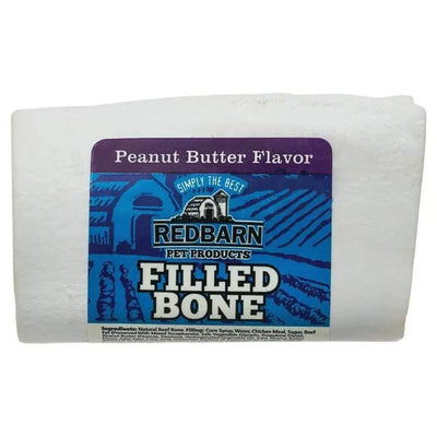 Redbarn Pet Products Filled Bone Peanut Butter Dog Treat Redbarn