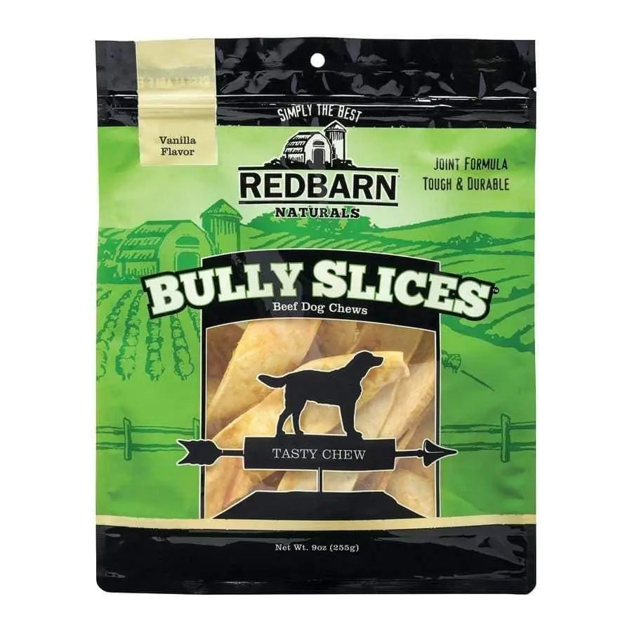 Redbarn Pet Products Natural Bully Slices Vanilla Flavor Dog Treats 9 oz Redbarn