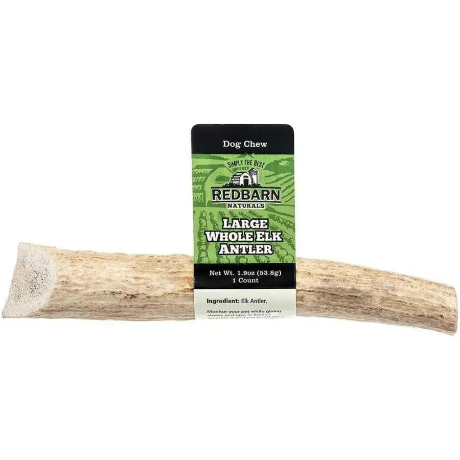 Redbarn Pet Products Natural Elk Whole Antler Dog Treat Redbarn